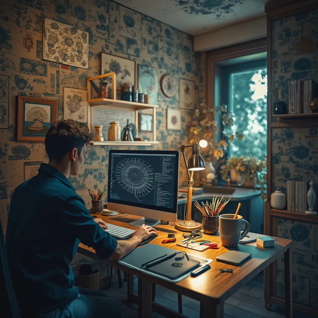 Interfaz de Adobe Photoshop en pantalla.